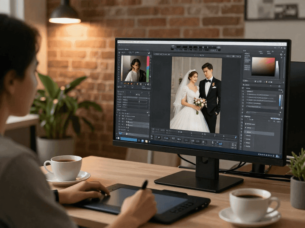 Ứng Dụng AI Cho Studio Ảnh Cưới: Retouch & Phục Chế Ảnh Tự Động