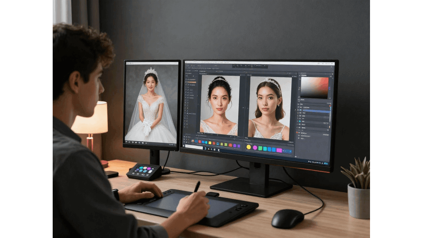 Ứng Dụng AI Cho Studio Ảnh Cưới: Retouch & Phục Chế Ảnh Tự Động